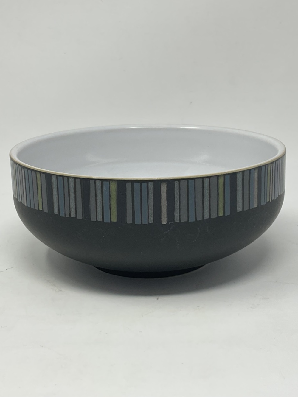 Denby Jet Stripe Stoneware Soup Cereal Bowl (5 available $60 EACH)